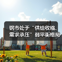 钢市处于“供给收缩、需求承压”弱平衡格局(图1) 钢市处于“供给收缩、需求承压”弱平衡格局(图1)