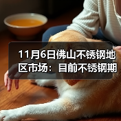 11月6日佛山不锈钢地区市场：目前不锈钢期货涨160，现货保持稳中有空间议价。（图4）