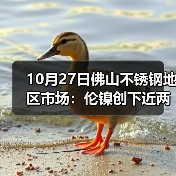 10月27日佛山不锈钢地区市场:伦镍创下近两年的新低点:17925,现货市场平静中待跌?(图1) 10月27日佛山不锈钢地区市场:伦镍创下近两年的新低点:17925,现货市场平静中待跌?(图1)