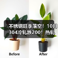 不锈钢旺季落空!10月304冷轧跌200!热轧跌更深....(图2) 不锈钢旺季落空!10月304冷轧跌200!热轧跌更深....(图2)