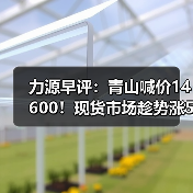 力源早评:青山喊价14600!现货市场趁势涨50调整心态(图4) 力源早评:青山喊价14600!现货市场趁势涨50调整心态(图4)