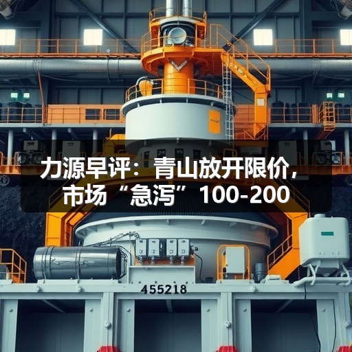 力源早评：青山放开限价，市场“急泻”100-200