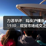 力源早评：隔夜沪镍涨1930，现货市场成交乏力，商家更显无奈。