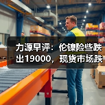 力源早评：伦镍险些跌出19000，现货市场跌跌不休