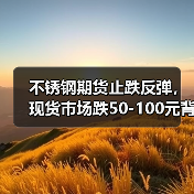 不锈钢期货止跌反弹,现货市场跌50-100元背后原因揭秘(图2) 不锈钢期货止跌反弹,现货市场跌50-100元背后原因揭秘(图2)