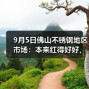9月5日佛山不锈钢地区市场：本来红得好好，突然间又转绿了，还可以高价出货吗？（图3）