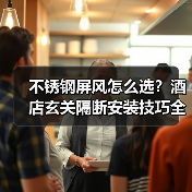 不锈钢屏风怎么选？酒店玄关隔断安装技巧全解析