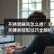 不锈钢屏风怎么选？玄关隔断搭配技巧全解析（图2）