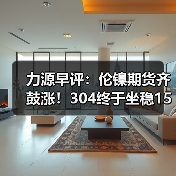 力源早评：伦镍期货齐鼓涨！304终于坐稳15000！